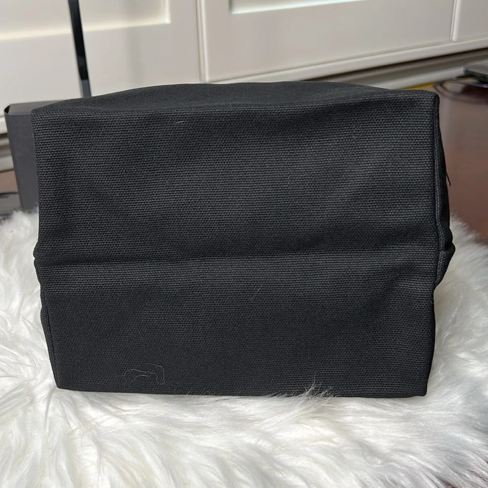 PRADA Beauty L'HOMME Milano L'EAU Black Mini Tote Canvas Bag Box PRADA Logo NWOT - Picture 6 of 17